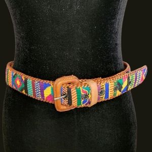 🌈Vintage Hand Crafted Woven Belt